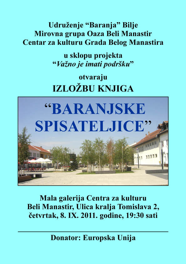 Plakat izložbe 'Baranjske bisernice'